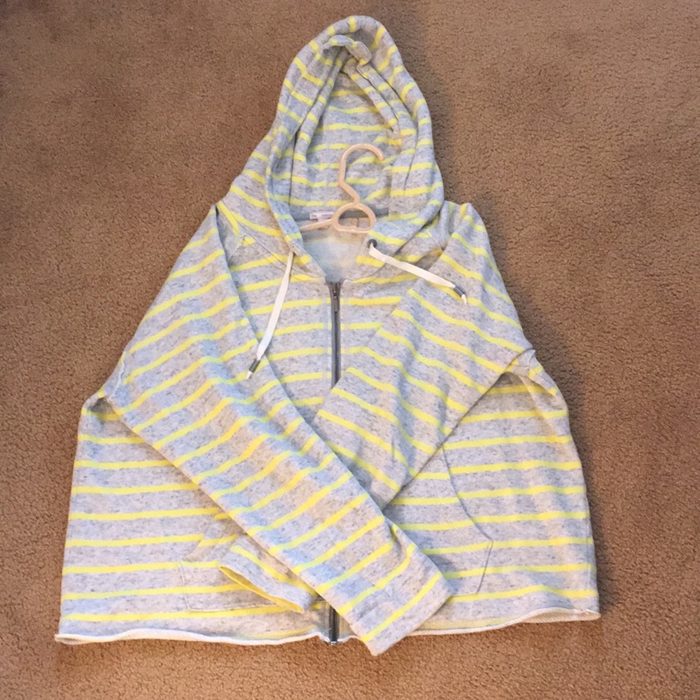 Striped Zip-up Hoodie